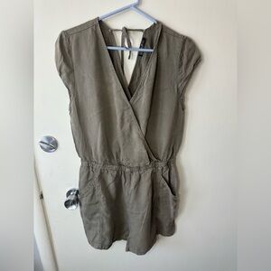 Cotton On Khaki Wrap Dress size L